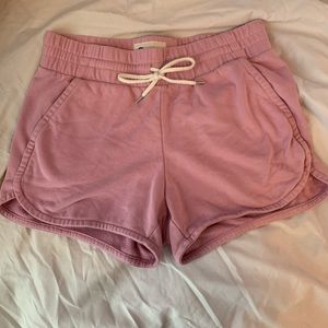 Purple sweat shorts